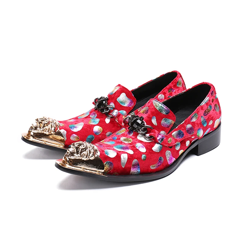 Vivodsicco Do Negócios Casamento Impressão Dos vermelho Apontou Pé Homens Zapatos Senhores Hombre Pena Sapatos Cores Vestido Partido De Dedo Sapatas Couro Azul 7IYFF