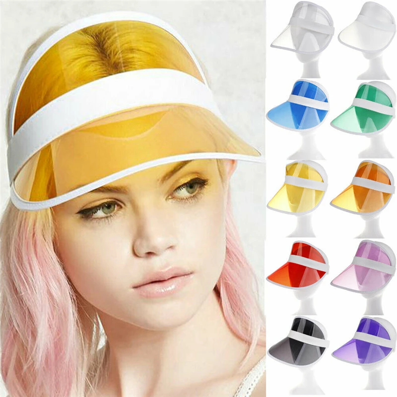 Tennis visors with elastic Clearance