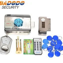 DC12V электронный интегрированный RFID считыватель Rim lock для домофона контроля доступа с 10 125 кГц ID keyfob