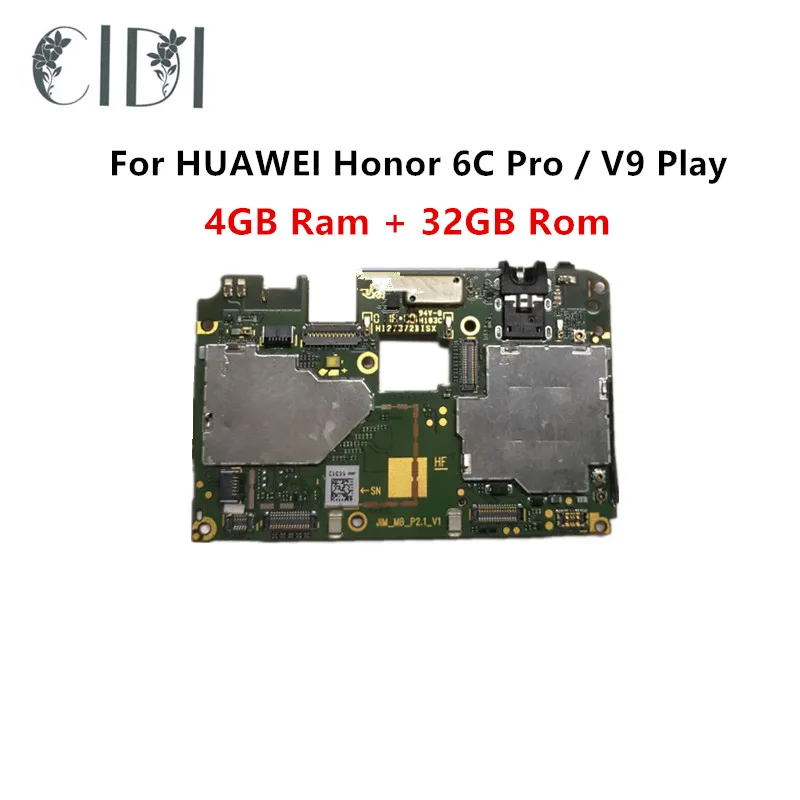 Оригинальный разблокированный CIDI для HUAWEI Honor 6C Pro / V9 Play 4 Гб ОЗУ 32 ПЗУ материнская