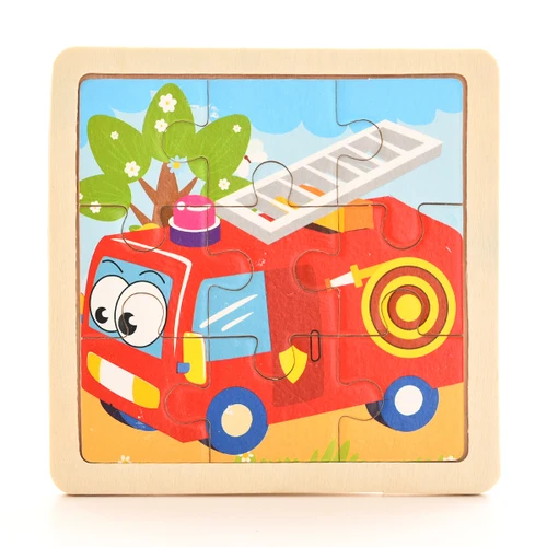 Fire engine 1 шт. 3D бумажные Пазлы для детей детские игрушки детские развивающие Puzles - Цвет: Fire engine