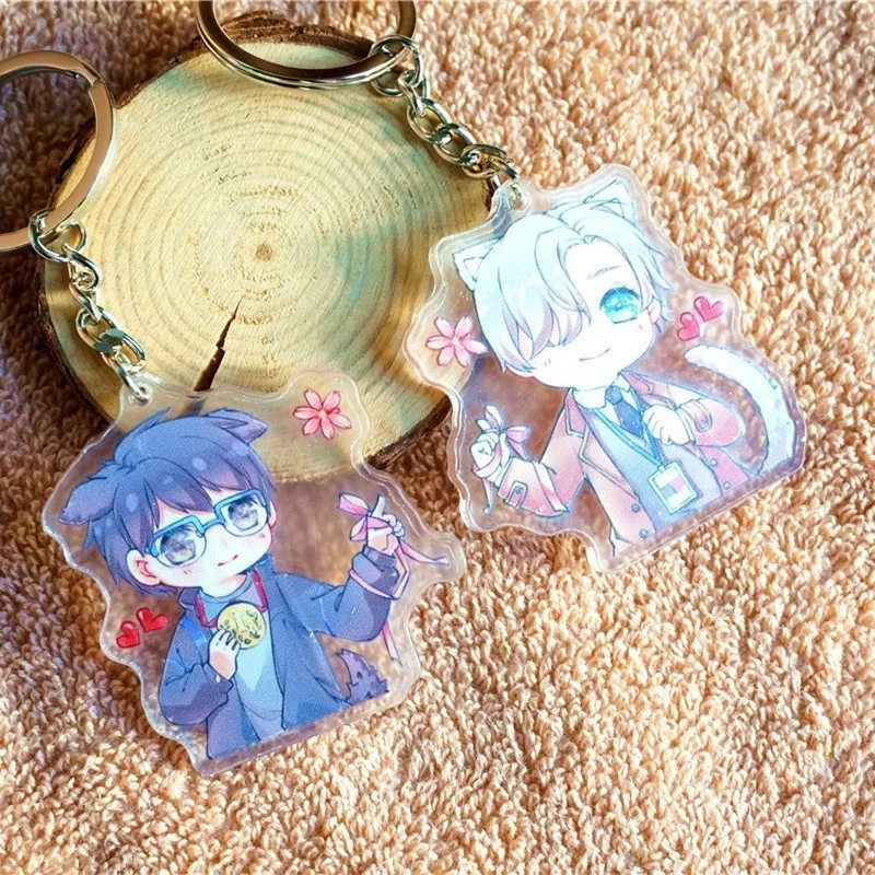 

2019 Japanese Anime YURI!!! on ICE Keychain The Anime Accessories Acrylic Cartoon Key Button