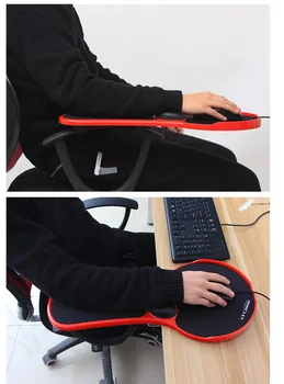 

Memory foam Tables Chairs Computer Hand Bracket Wrist Support Mouse Pad Arm Shoulder Pad Mount 180 Rotating Gaming Mat for Table