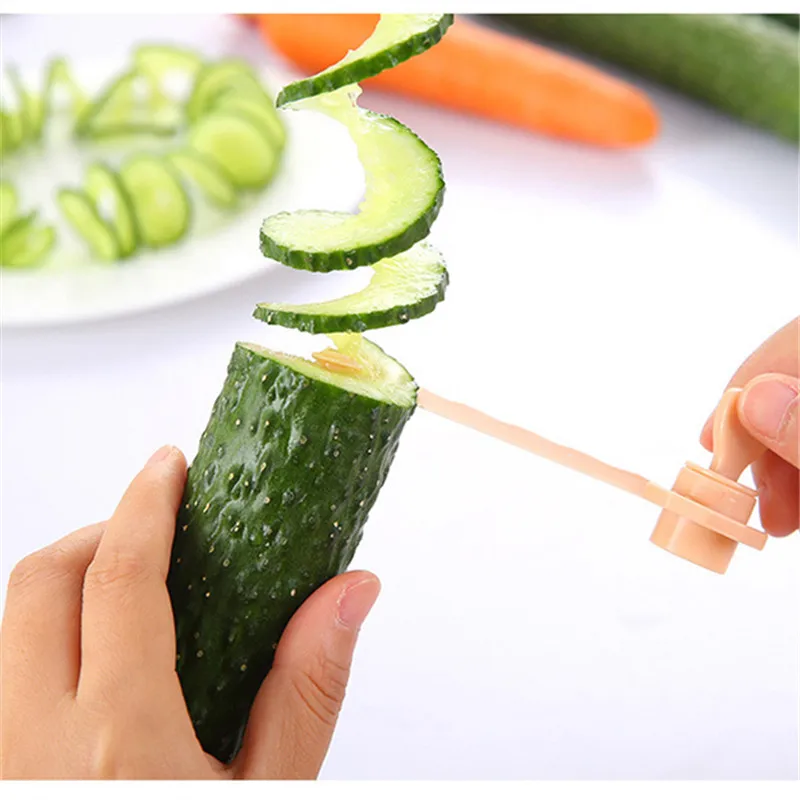

Kitchen DIY Vegetables Potato Cutter cuke Carrot Spiral Slicer Cutting Modes Cooking Tools Fruit Manual slicing knife NEW