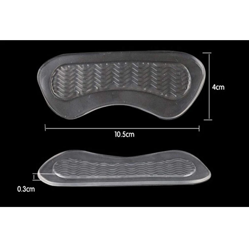 1 Pair Soft Silicone Gel Women Heel Inserts protector Foot feet Care Shoe Insert Pads Insole Cushion Feet Care Accessories HD-X