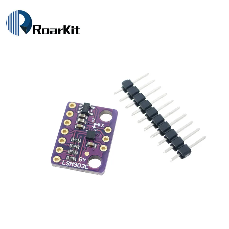 6 градусов Freedom Breakout LIS3MDL магнитометр LSM303C GY-LSM303C модуль ускорения для Arduino |