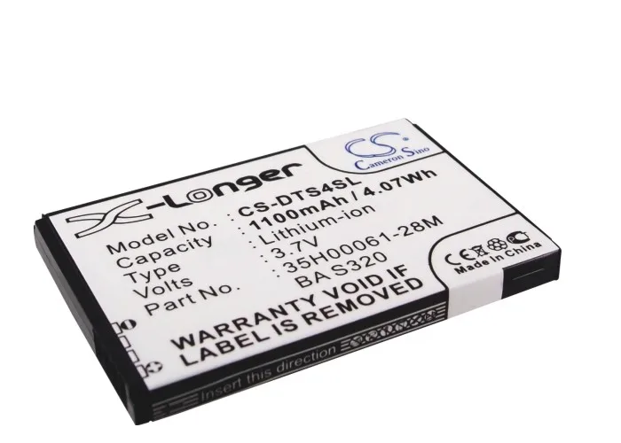 Аккумулятор Cameron Sino 1100mAh 35H00061 26M BA S320 для HTC/DOPOD Opal 100 T2222 T2223 Touch Viva T Mobile MDA Basic|cameron