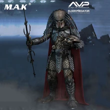 1:6 Collectible Full Set Elder Predator Action Figure AVP HT MMS325 Hot Toys Doll Model Gift Box Set Specification for Fans Gift