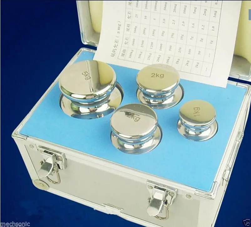 F1 Grade 1kg 5kg Precision Stainless Steel Scale Calibration Weight Kit