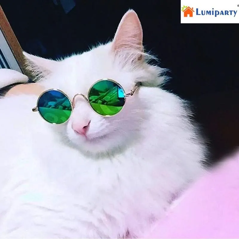 LanLan модные крутые очки для кошек Защитные солнцезащитные собак щенков Китти