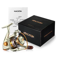 Nacatin NA1000-7000 спиннинговая рыболовная Катушка 12BB 5,2: 1 металлическая спиннинговая катушка для соленой воды/пресной воды летающее колесо для ловли карпа