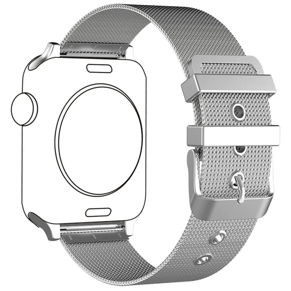 Браслет розовое золото ML для Apple Watch Band Series 1/2/3 ремешок на запястье из нержавеющей