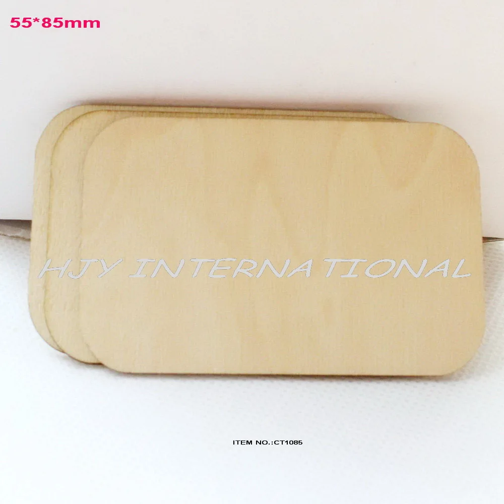 

(8pcs/lot) 55mm x 85mm Blank plywood wood business card wooden name card-CT1085