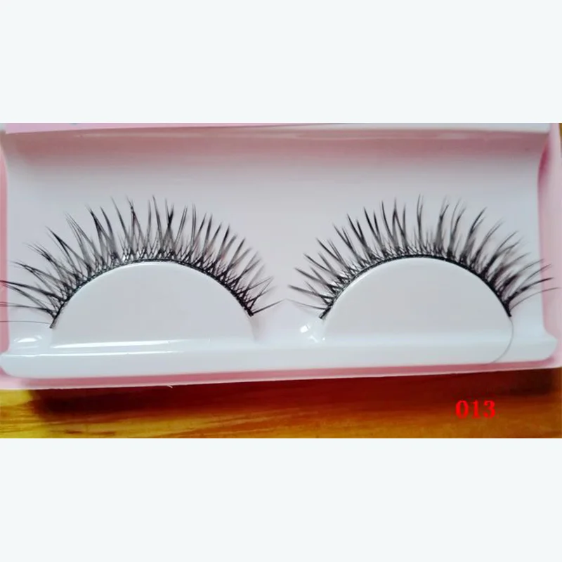 

1 Pair Hand-made Natural Looking Thick Long Short False Eyelashes fake eye lashes makeup beauty tools 013#