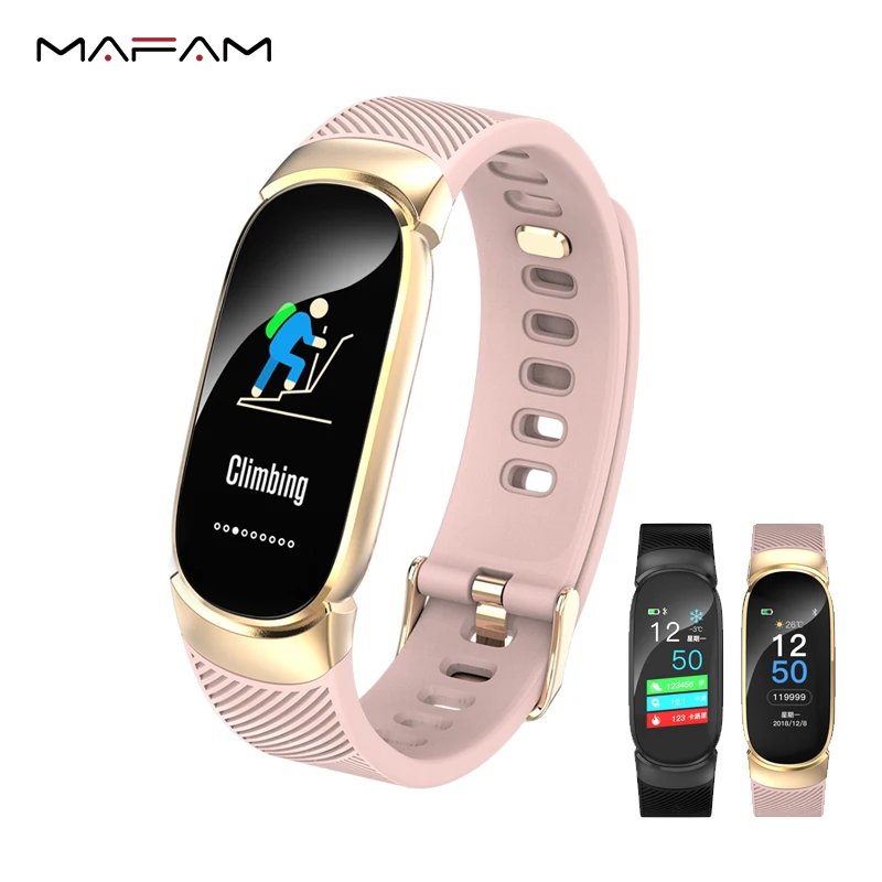 

MAFAM Women Smart Watch Sport Heart Rate Blood Pressure Monitor Pedometer Running Clock Call Reminder Smartwatch IP67 Waterproof