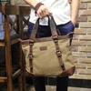 New design Khaki Casual Vintage Multifunction Soft Men's Canvas Travel Handbag Crossbody Shoulder Messenger Bag For Men ► Photo 2/5