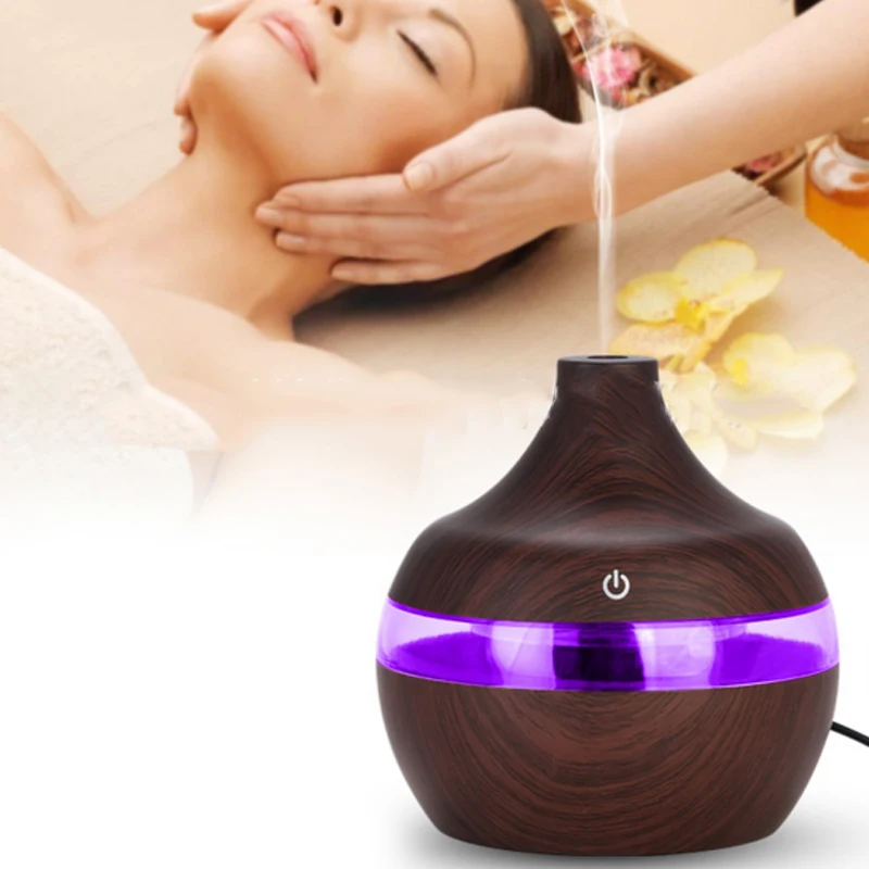 

Humidifier Aromatherapy Aroma Diffuser Therapyaroma Diffuser Airhumidifier Filter Gifts Led Wood Grain Deep Wood Grain