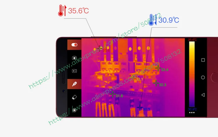 Мобильное устройство тепловизионная камера для смартфона инфракрасная imager ночного видения 384*288, частота кадров: 25 Гц, SDK разработка, тип-c