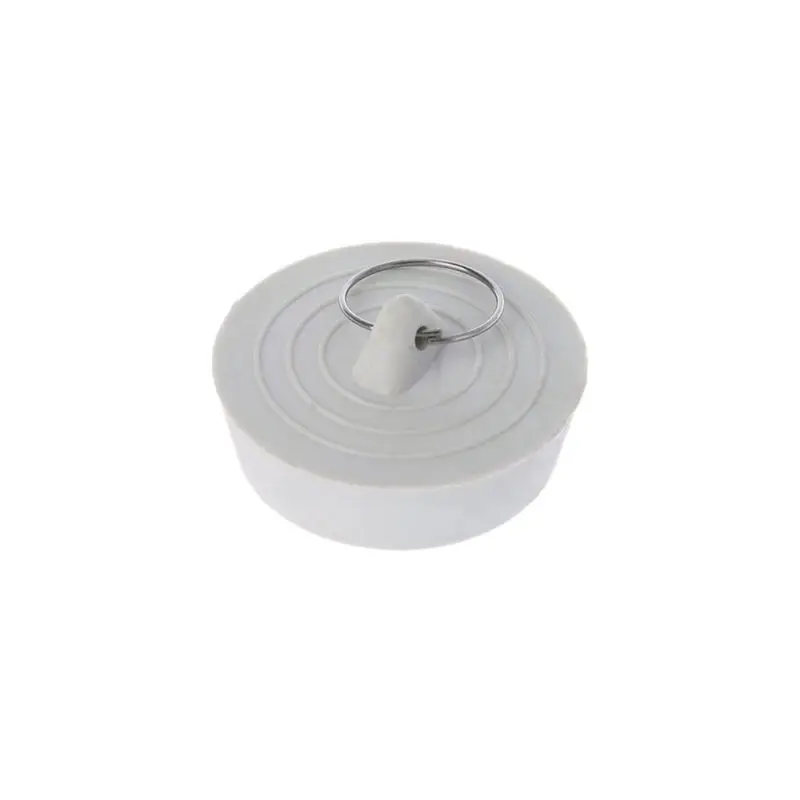 Резиновая пробка для слива раковины вилка с подвесным кольцом для ванной кухни ванной комнаты - Цвет: -3
