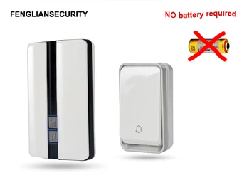 

Intelligent Wireless DoorBell no battery EU plug self-powered smart Cordless Door Bell 51 polyphony sounds,range 150M,sn:K33