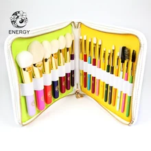 ENERGY Brand Professional 19pcs Colorful Rainbow Makeup Brush Set Make Up Brushes +Bag Brochas Maquillaje Pinceaux Maquillage