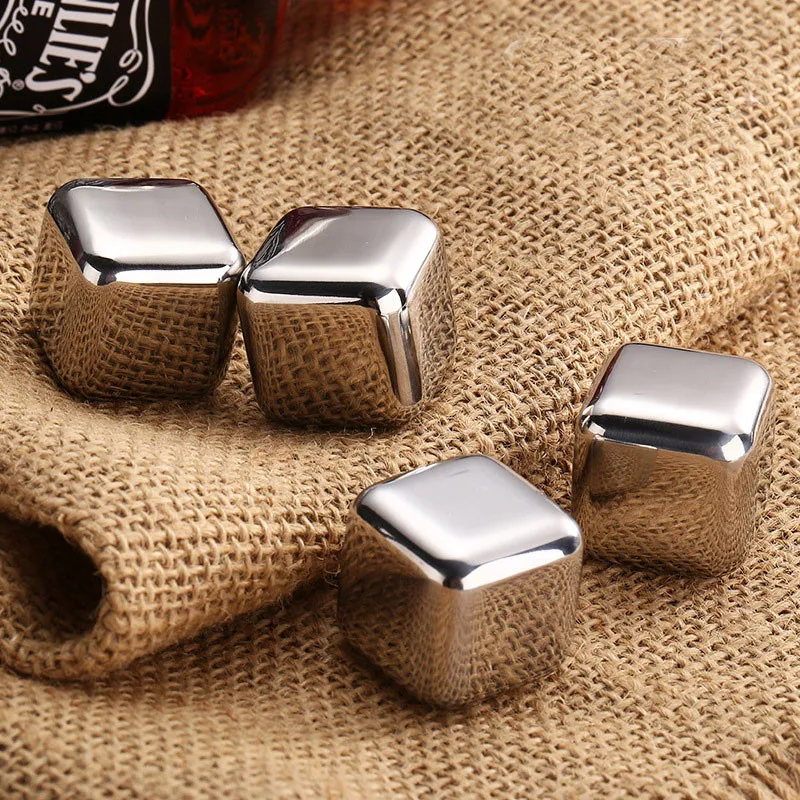 1 Pcs High Quality Stainless Steel Ice Cubes Magic Resuable Chilling Stones For Vodka Whiskey,Beer Cooler Holder Free Shipping 1 Pcs High Quality Stainless Steel Ice Cubes Magic Resuable Chilling Stones For Vodka Whiskey,Beer Cooler Holder Free Shipping