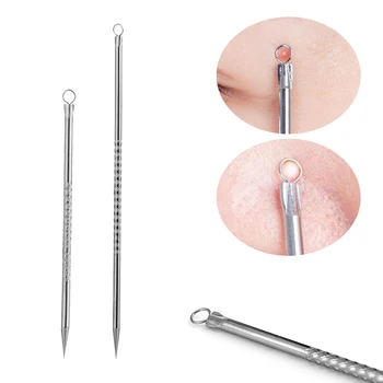 

Premium Blackhead Acne Comedone Pimple Blemish Extractor Remover Tool Blackhead Pimple Needles Face Skin Care Makeup Tools