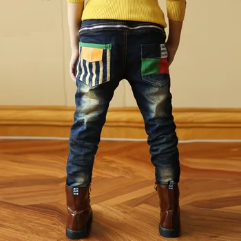 

2018 high quality fashion children jeans for boys trousers big child pants Kids clothes 5-9 year