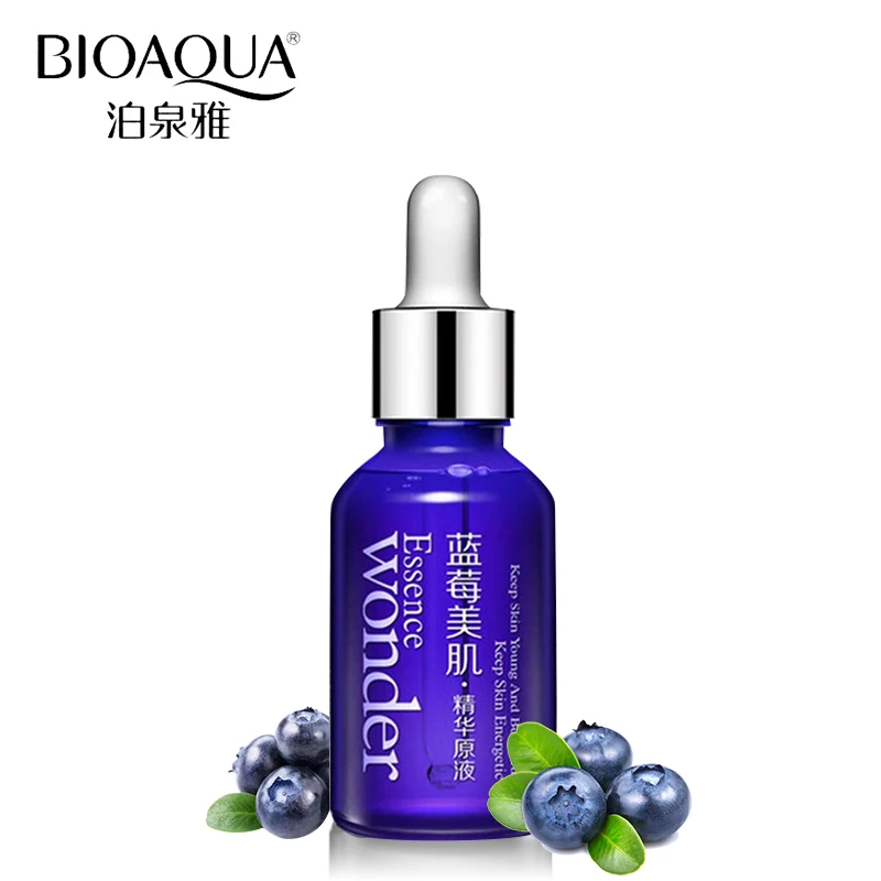 

BIOAQUA Brand Skin Care Face Day Cream Blueberry Hyaluronic Acid Liquid Anti Aging Plant Essence Whitening Moisturizing Oil