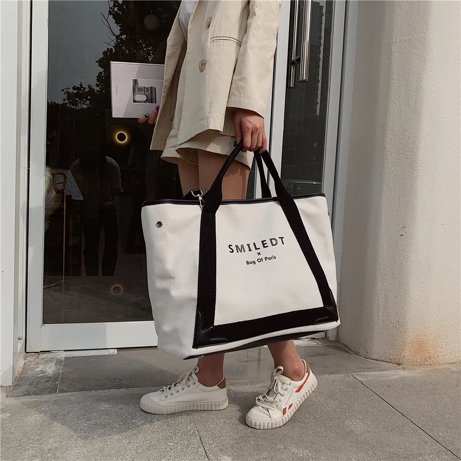 Nieuwe mode canvas dameshandtassen grote capaciteit dames schoudertas crossbody tas beroemde ontwerper casual vrouwelijke draagtas_voghion.com