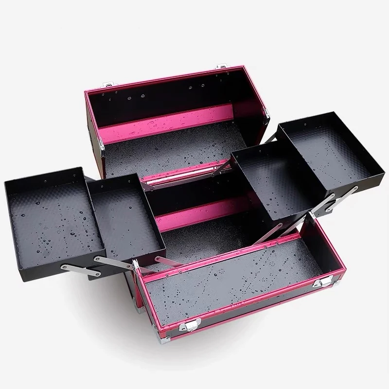 Women Cosmetic Bags Nails Makeup Toolbox Multifunction PVC Beauty Box Travel bag Luggage bag Suitcase Girl light handbag travel cosmetic bag