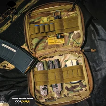 Emerson 20 см x 19 см, для повседневного использования, чехол GP ремень с крючком талии клип вертикальная сумка в стиле милитари коричневый США Cordura Мультикам тропический 500D