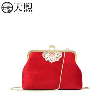 

Pmsix 2020 New women bags brand velour Material quality women Leather handbags fashion Chain women leather shoulder bag