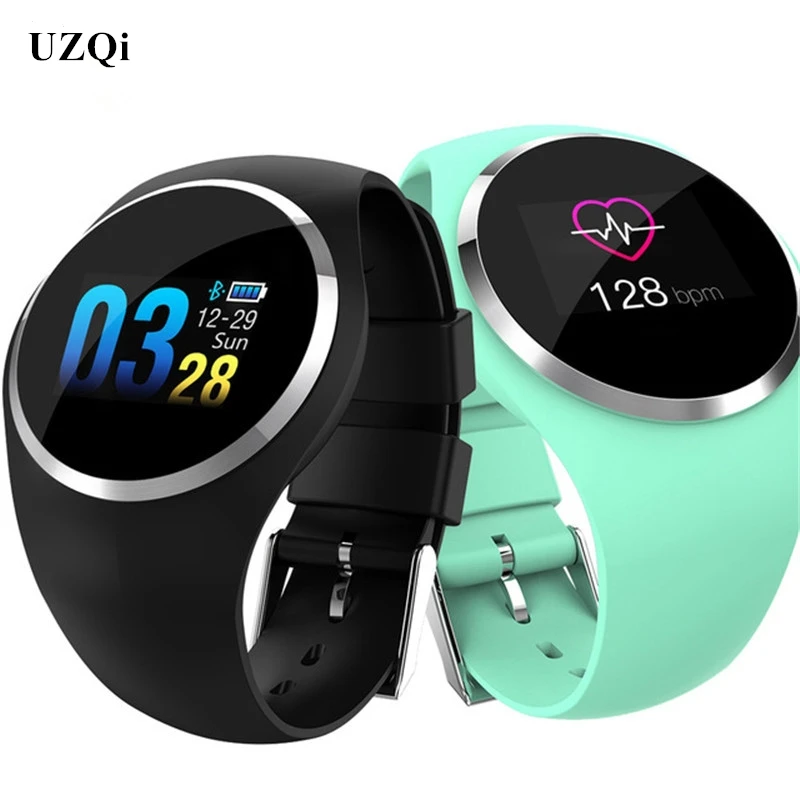 

UZQi Smart Watch Waterproof Fitness Tracker Call Reminder Heart Rate Blood Oxygen Round Sports Men Women Smart Watch Wristband