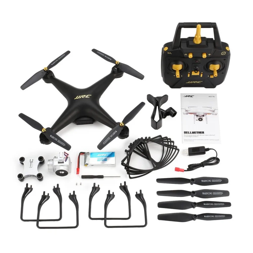 

JJR/C H68 RC Drone 2.4G FPV Quadcopter with 720P HD Camera Altitude Hold Headless Mode 3D-Flip 20mins Long Flight RC Helicopters