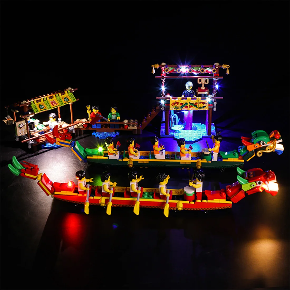 

Vonado LED Light Kit for LEGO Dragon Boat Race Festival 80103 Building Block Accessory Modified- RC Type(Light Only,No LEGO Kit)