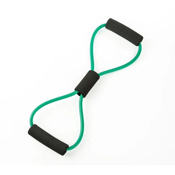 Лидер продаж; Йога резинка фитнес эспандер 8 слов грудь канат-эспандер тренировки мышц резиновые эластичные ленты для спортивных упражнений - Цвет: green