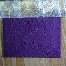 Акриловое мини-скалка для помадки торт украшения инструменты цветочным узором ролик Кухня трафарет для кондитерский изделий пресс-формы для выпечки