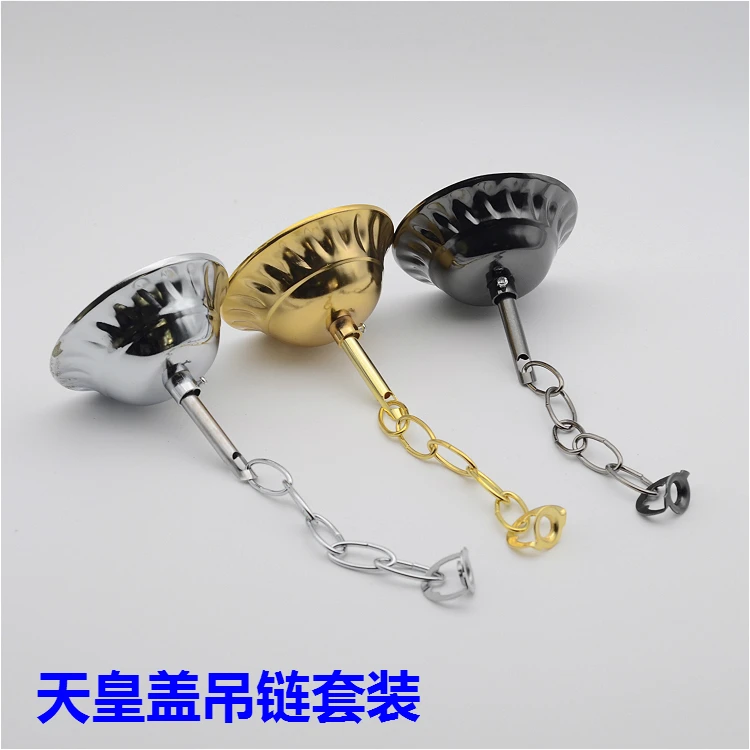 

Chrome / Gold Crystal Chandelier hanging chain bearing set led tube light lighting accessories DIY
