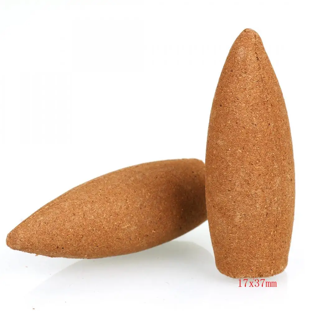 10pcs/Bag Reflux Incense Cones For Backflow Incense Cones Tower Colorful Bullet Shape Incense Mixed Scent Natural Sandalwood
