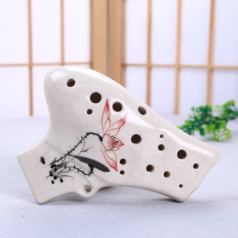 16 отверстий двойная труба Alto C профессиональная керамика Ocarina китайский
