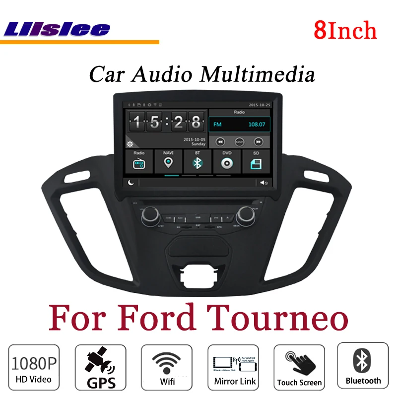 Sale Liislee For Ford Transi Tourneo Stereo Android Radio Video Wifi BT MP3 Player GPS MAP Navi Navigation 1080P HD Screen System 1