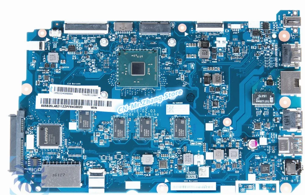  SHELI FOR Lenovo 110-15IBR Laptop Motherboard 5B20L46211 CG520 NM-A801 W/ N3060 CPU 4GB RAM