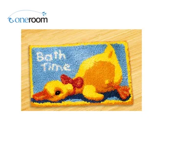 

ZD067 duck Hook Rug Kit DIY Unfinished Crocheting Yarn Mat Latch Hook Rug Kit