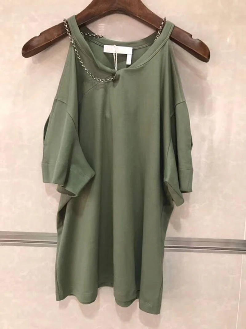 blanc T T Army D'été shirt Décontracté Green T Manches Hauts Mode Femmes Encolure Chemises Courtes shirts Femme TqawxS7S0
