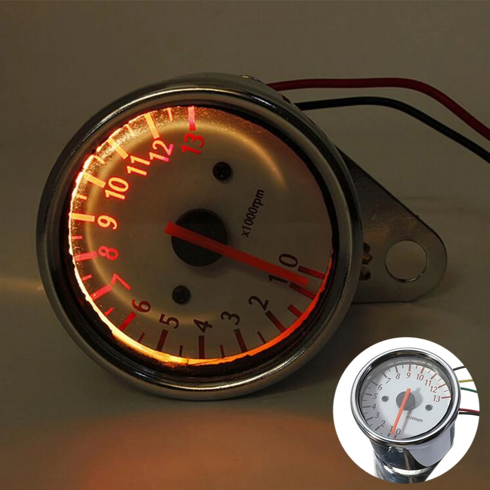 Универсальный Аналоговый тахометр для скутера 13000 об/мин Gauge12v мотоциклетные