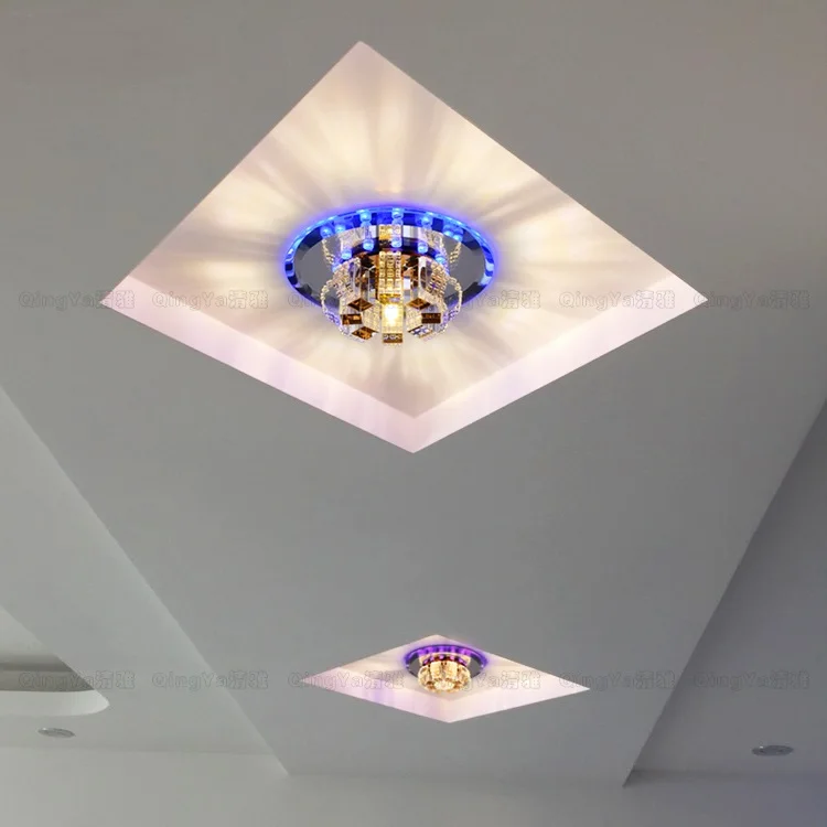 

18CM Crystal lamp aisle lights porch light corridor Simple creative LED crystal pumpkin lights porch hall ceiling lamps SD121