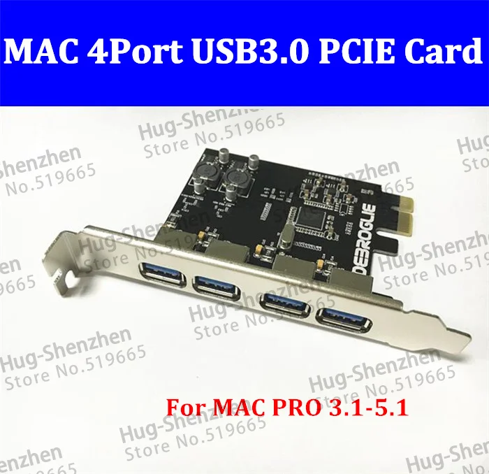 Беспроводной высокоскоростной 4 портовый USB 3.0 PCIE PCI Express адаптер платы управления