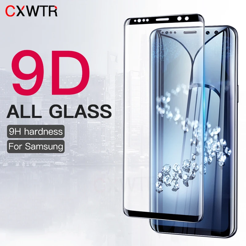 

9D Curved Edge Tempered Glass For Samsung Galaxy S8 S9 S10 Plus S10E Screen Protector Glass On Samsung Note 9 8 Protection Film