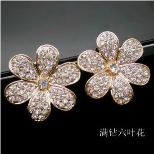 

20pcs/lot Crystal Flower Cell Phone DIY Alloy Decoration With Free Shipping